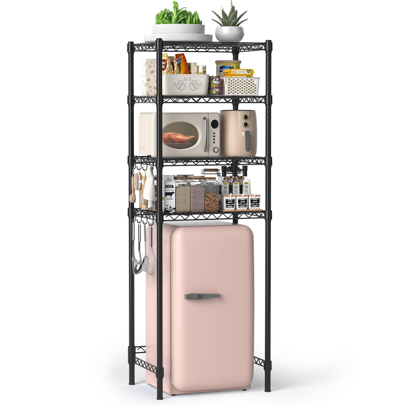 Amazon.com: Hodonas 4-Tier Mini Fridge Shelf, Heavy Duty